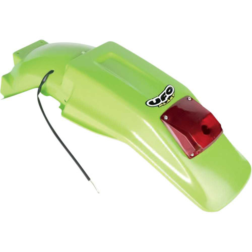 UFO KA02715026 Enduro Rear Fender - With Light - Green Ka02715026