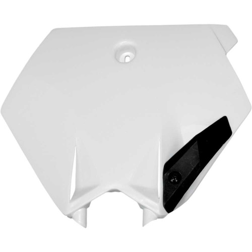 UFO KT03078047 Ufo Front Number Plate - White Kt03078-047