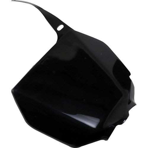 UFO SU03989001 Ufo Front Number Plate - Black Su03989001