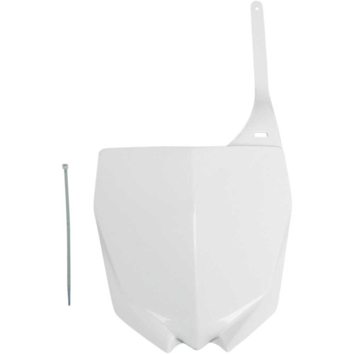 UFO YA04813046 Ufo Front Number Plate - White Ya04813-046