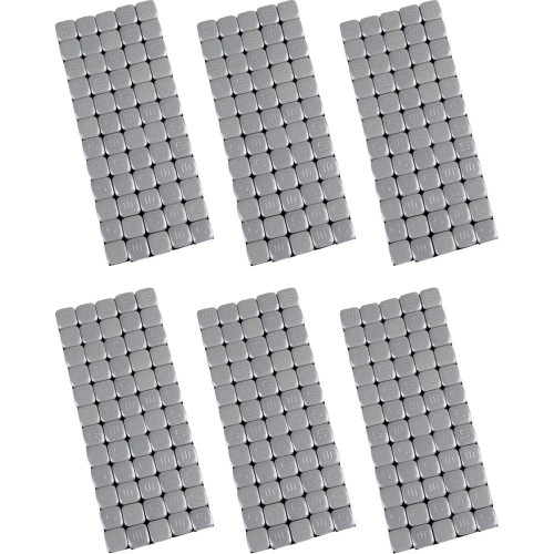 K&L SUPPLY 323494 K&L Supply Wheel Weights - Square - Adhesive Stick-On - Silver - 360 Pack 32-3494