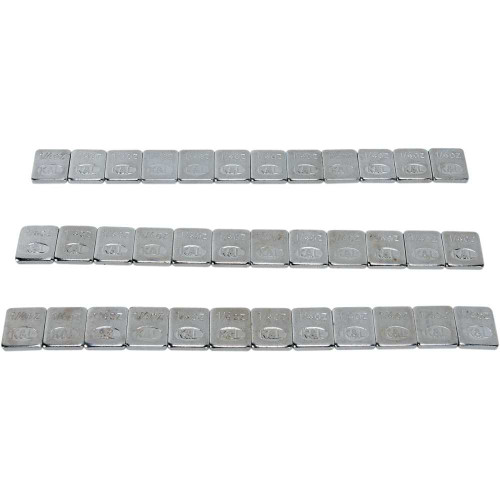 K&L SUPPLY 328109 K&L Supply Wheel Weights - Rectangle - Adhesive Stick-On - Silver - 360 Pack 32-8109