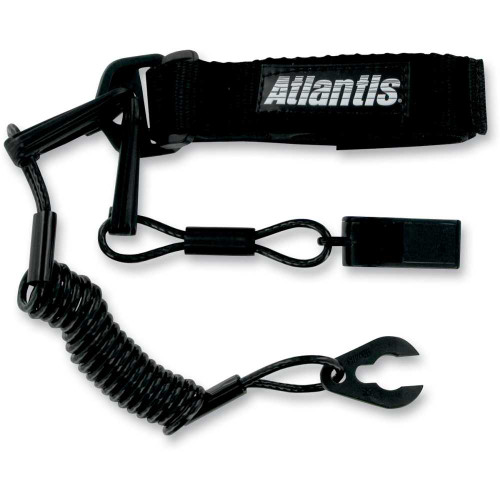 ATLANTIS A2109PFW Atlantis Lanyard With Whistle - Kawasaki/Polaris/Wet Jet - Black A2109Pfw