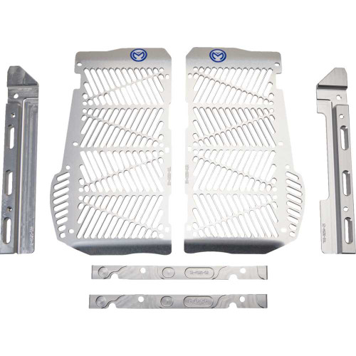 MOOSE RACING 124020 Moose Racing Billet Radiator Guards - Silver - Beta 12-4020