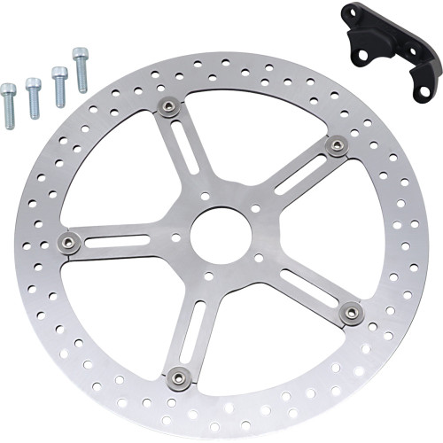 Arlen Ness Big Brake Rotor - 15" - Front Left - Softail 02-983