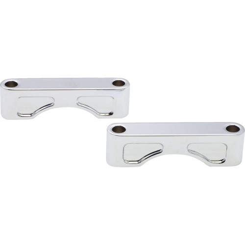 Klock Werks Hugger Front Fender Mounting Blocks - For 21" Wheels - Chrome Kwfs-01-0102-C Klock Werks Hugger Front Fender Mounting Blocks - For 21" Wheels - Chrome Kwfs-01-0102-C