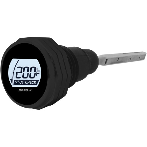 Koso North America Oil Dipstick - Black Housing Ba053001