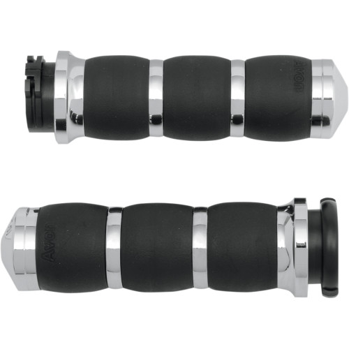 Avon Grips 3-Ring Velvet Air Grips - Chrome Air-93