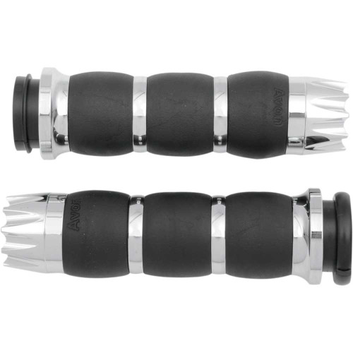 AVON GRIPS AIR93FLYEX Avon Grips Grips - Excalibur - Velvet - Tbw - Chrome Air-93-Fly-Ex