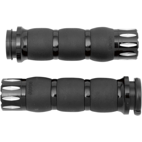 AVON GRIPS AIR96ANFLRI Avon Grips Grips - Rival Velvet Air - Tbw - Black Air-96-An-Fl-Ri