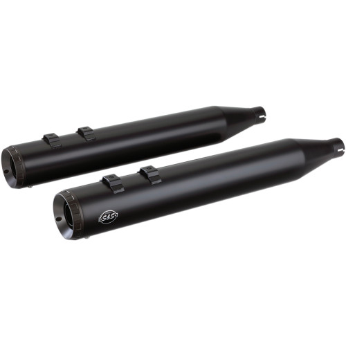 S&S Cycle Grand National Mufflers - Black 550-0690