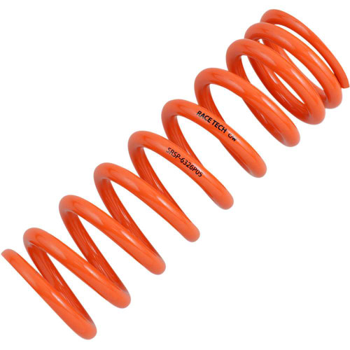 RACE TECH SRSP 6326P05 Race Tech Progressively Wound Shock Spring - Orange - P05 - Spring Rate 336 Lb/In Srsp 6326P05