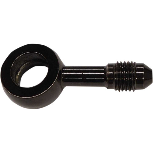 MAGNUM SHIELDING 170440 Magnum Shielding Banjo Fitting - 7/16" - An3 180 - Black 1704-40
