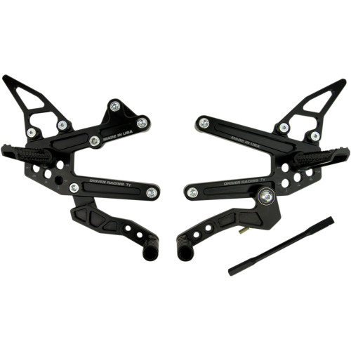 Driven Racing Tt Rearset - Zx6R Drp-705-Bk