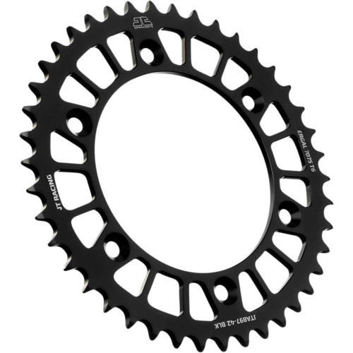 JT SPROCKETS JTA89742BLK Jt Sprockets Rear Sprocket - Black - 42-Tooth Jta897.42Blk