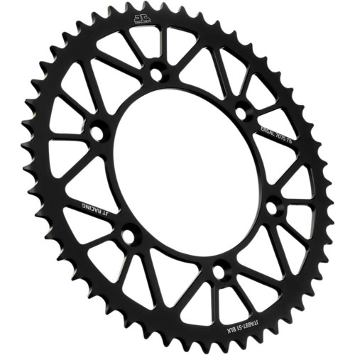 JT SPROCKETS JTA89751BLK Jt Sprockets Rear Sprocket - Black - 51-Tooth Jta897.51Blk