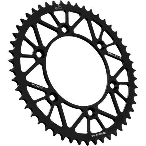 JT SPROCKETS JTA89750BLK Jt Sprockets Rear Sprocket - Black - 50-Tooth Jta897.50Blk