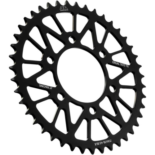 JT SPROCKETS JTA47843BLK Jt Sprockets Rear Sprocket - Kawasaki - Black - 43 Tooth Jta478.43Blk