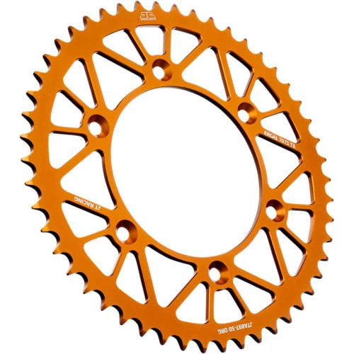 JT SPROCKETS JTA89750ORG Jt Sprockets Rear Sprocket - Orange - 50-Tooth Jta897.50Org