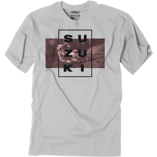 Factory Effex Suzuki Rider T-Shirt - Light Gray - Large 25-87404