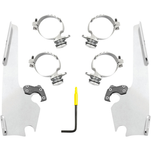 Memphis Shades Fats/Slim Windshield Trigger Lock Complete Mount Kit - Polished - Xl Mek2054 Memphis Shades Fats/Slim Windshield Trigger Lock Complete Mount Kit - Polished - Xl Mek2054