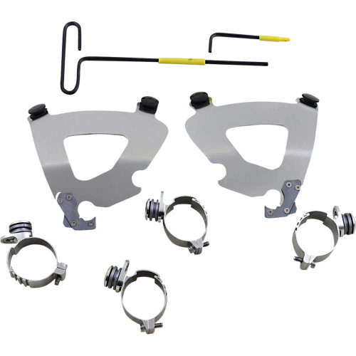 MEMPHIS SHADES MEK2057 Memphis Shades Gauntlet Mounting Kit - Polished - Xl Mek2057