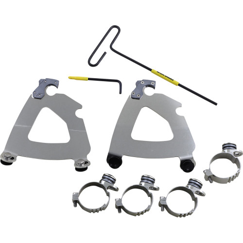 Memphis Shades Road Warrior Trigger-Lock Mounting Kit - Polished - Xl Mek2059