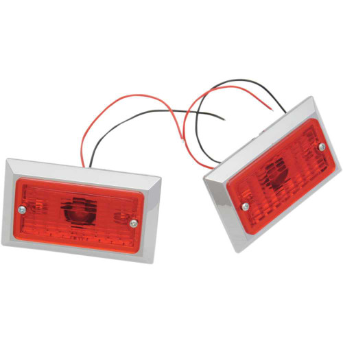 CHRIS PRODUCTS 0814R2 Chris Products Marker Lights - Dual Filament - Red 0814R-2