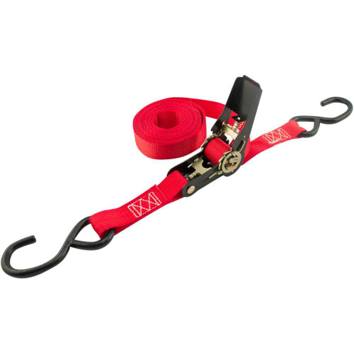 ERICKSON 01400 Erickson Ratchet Strap - 1" X 15' - Red 01400
