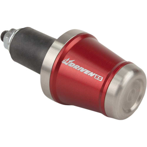DRIVEN RACING DBEWSSRD Driven Racing Bar End Weight - Stainless Steel/Red Dbew-Ss-Rd