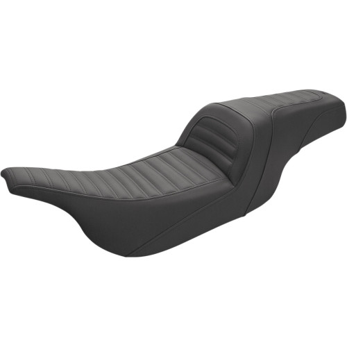 Saddlemen Slim Roll & Pleat Seat - Black 897-07-161