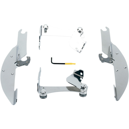 Memphis Shades Batwing Trigger Lock Mounting Kit - Vtx 1300 - Polished Mek1901 Memphis Shades Batwing Trigger Lock Mounting Kit - Vtx 1300 - Polished Mek1901