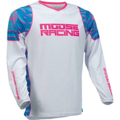 MOOSE RACING 29106956 Moose Racing Qualifier Jersey - Blue/Pink - 4Xl 2910-6956