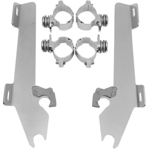 Memphis Shades Batwing Trigger Lock Mounting Kit - Vtx 1300 - Polished Mek1902 Memphis Shades Batwing Trigger Lock Mounting Kit - Vtx 1300 - Polished Mek1902