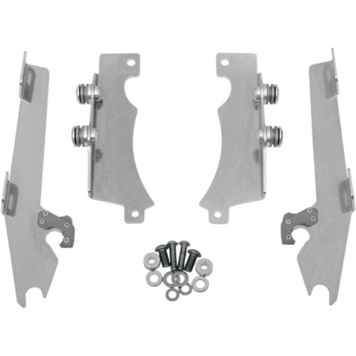 MEMPHIS SHADES MEK1909 Memphis Shades Batwing Trigger Lock Mounting Kit - V Star - Polished Mek1909