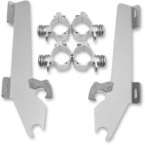 MEMPHIS SHADES MEK1929 Memphis Shades Batwing Trigger Lock Mounting Kit - Vegas - Polished Mek1929