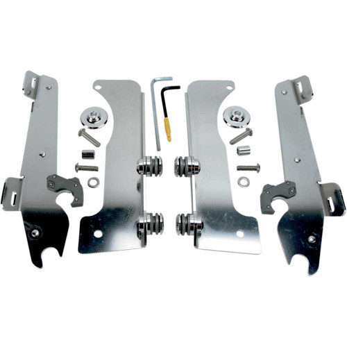 MEMPHIS SHADES MEK1937 Memphis Shades Batwing Trigger Lock Mounting Kit - Stratoliner - Polished Mek1937