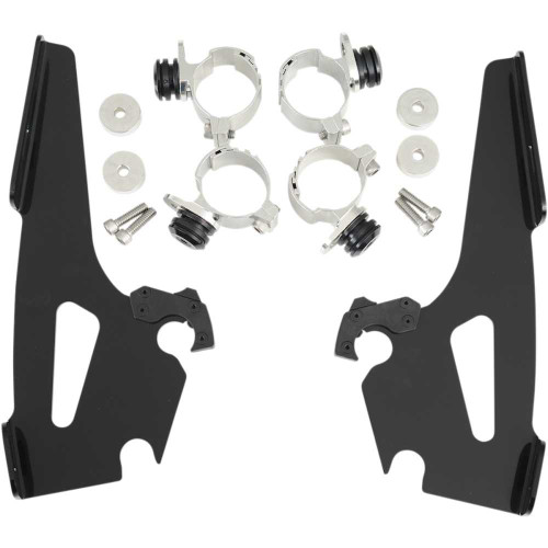 MEMPHIS SHADES MEB8965 Memphis Shades Batwing Trigger Lock Mounting Kit - Narrow - Black Meb8965