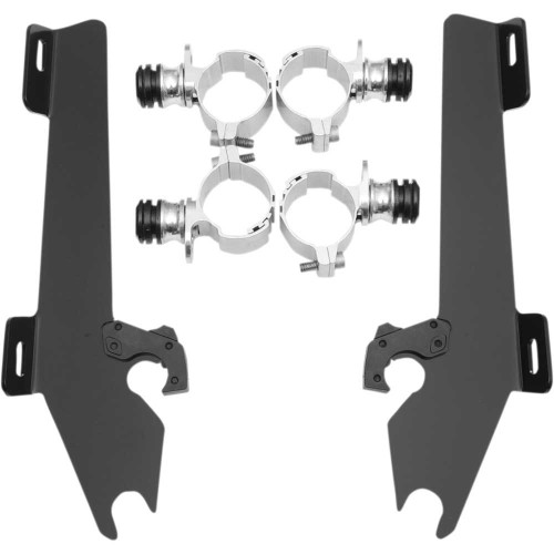 MEMPHIS SHADES MEK1967 Memphis Shades Batwing Trigger Lock Mounting Kit - Vt 1300Cs - Black Mek1967