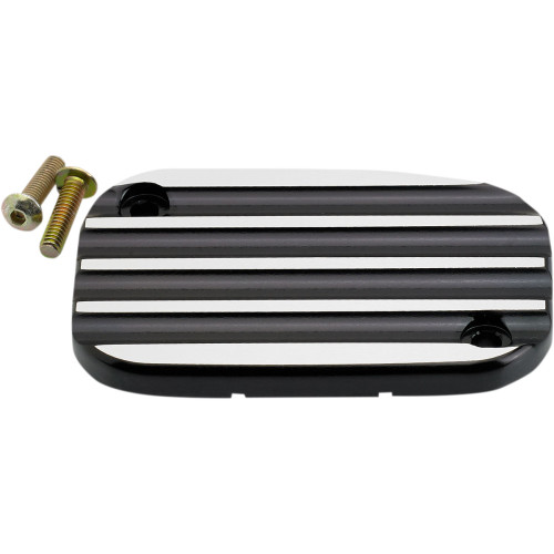 Joker Machine Master Cylinder Cover - Hydraulic Clutch - Finned - Black 08-005B
