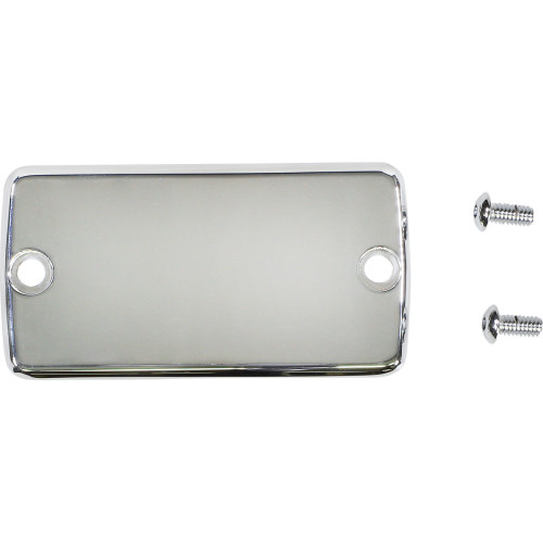 Joker Machine Master Cylinder Cover - Brake - Front - Smooth - Chrome 921115C