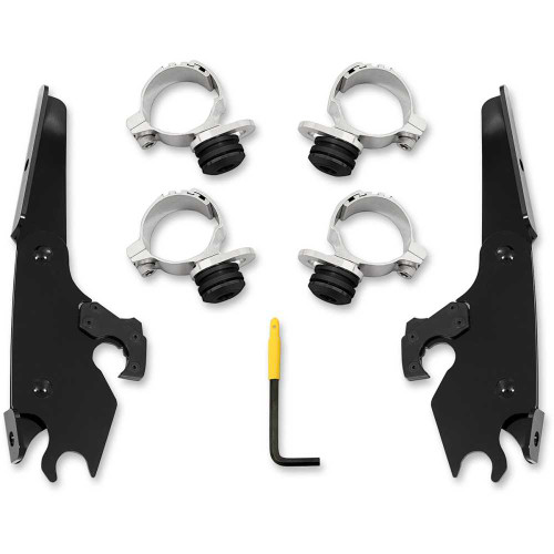 MEMPHIS SHADES MEB2027 Memphis Shades Batwing Mounting Kit - Black - Scout Meb2027