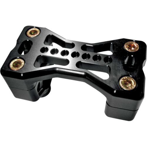 JOKER MACHINE 03861B Joker Machine Handlebar Clamp - 900 - Harley Davidson - Black 03-861B