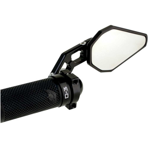 DRIVEN RACING DXMBK Driven Racing D-Axis Bar-End Mirror - Black Dxm-Bk