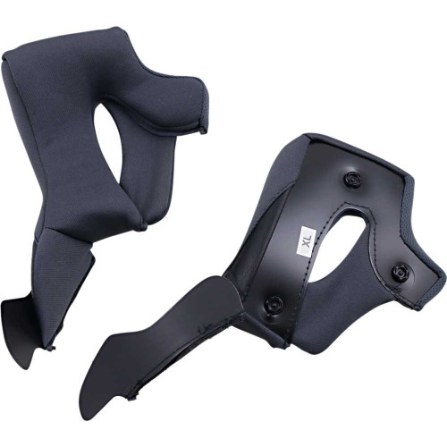 Z1R 0134-2687 Z1R Warrant Cheek Pads - Black - Xl