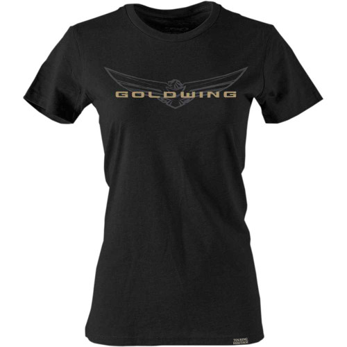 FACTORY EFFEX 2587842 Factory Effex Women'S Goldwing Sketched T-Shirt - Black - Medium 25-87842