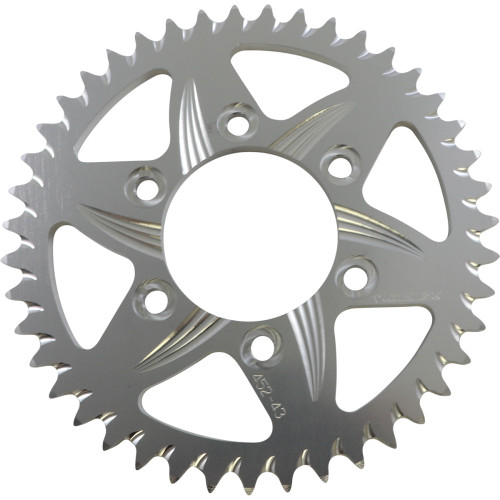 Vortex Aluminum Sprocket - Silver - Rear - 43 Tooth 452-43