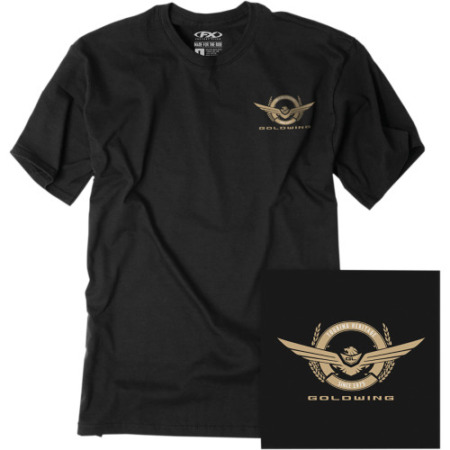 Factory Effex Goldwing Badge T-Shirt - Black - Large 25-87824