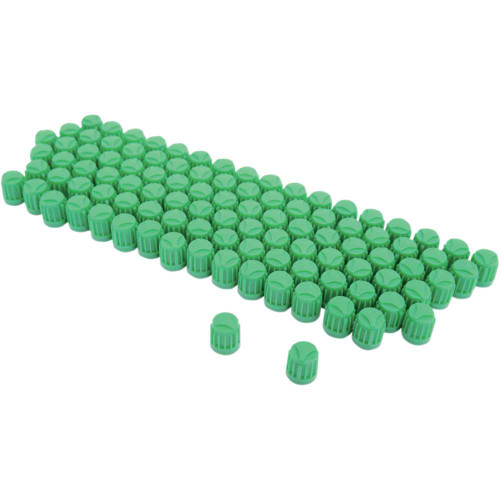 K&L SUPPLY 329988 K&L Supply Valve Stem Cap - Green - 100 Pack 32-9988
