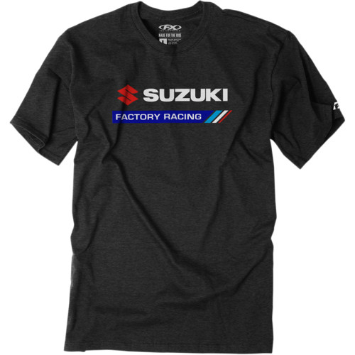Factory Effex Suzuki Factory Racing T-Shirt - Heather Charcoal - Large 22-87404